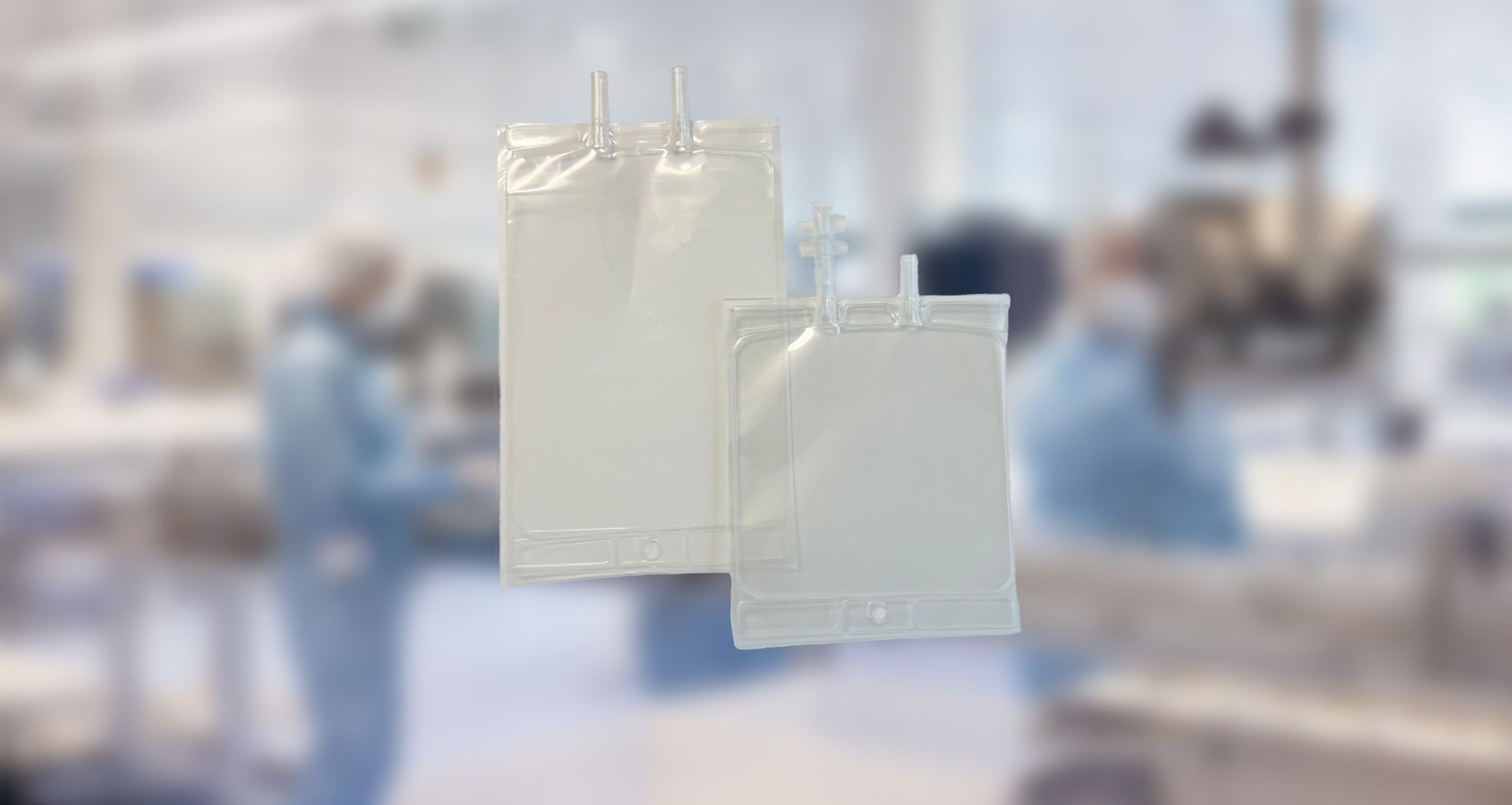 transparente Infusionsbeutel