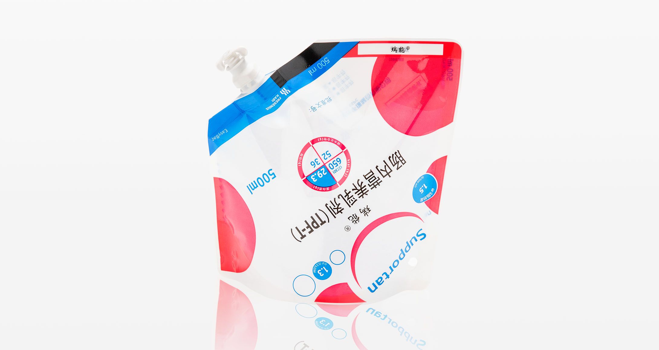 mono material pouch with spout