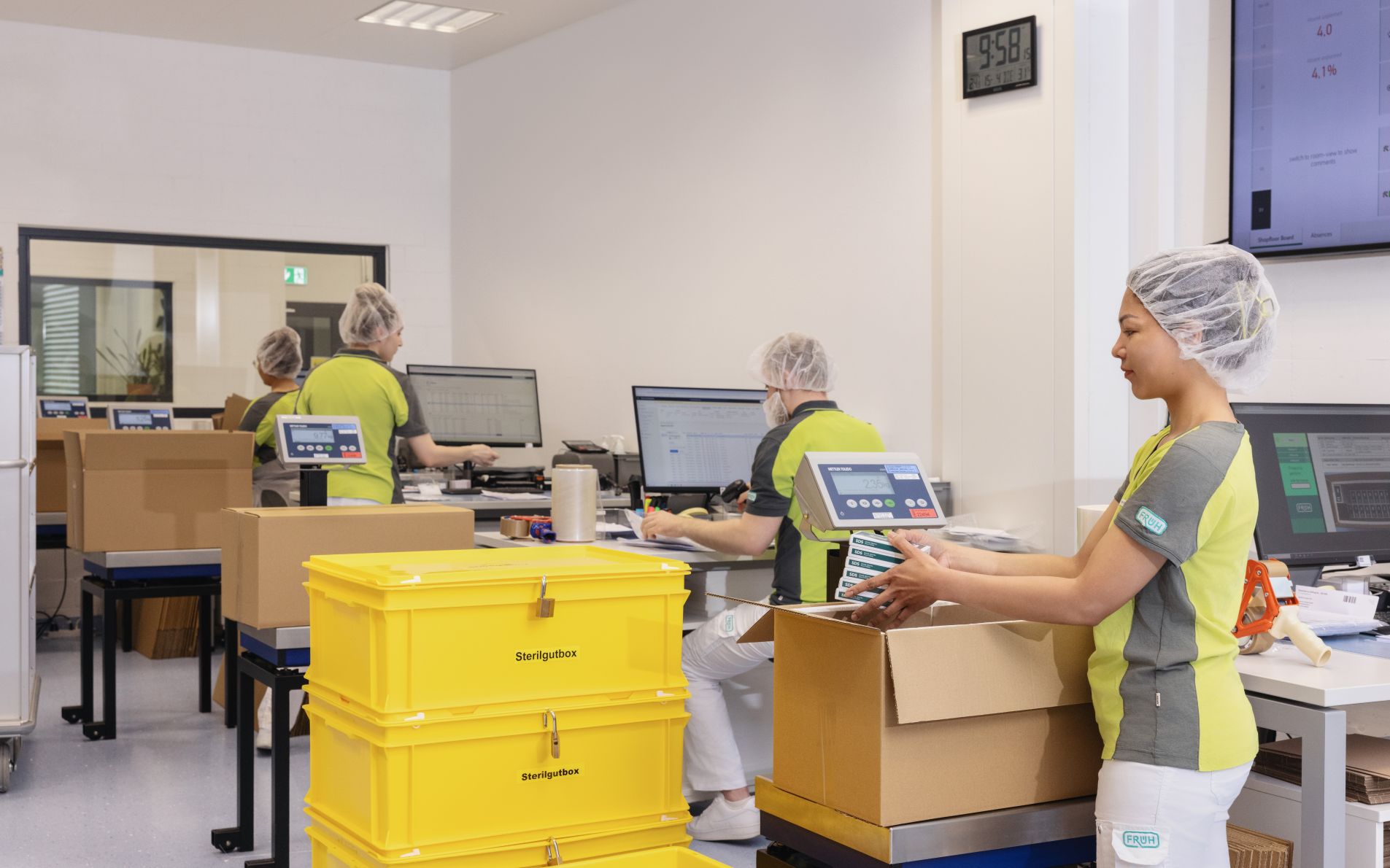 Woman packaging